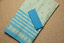 Picture of Cream and Blue Stripes Bengal Cotton Saree