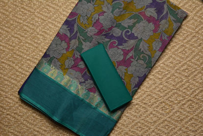 Picture of Multi Colour Floral Bengal Cotton Saree