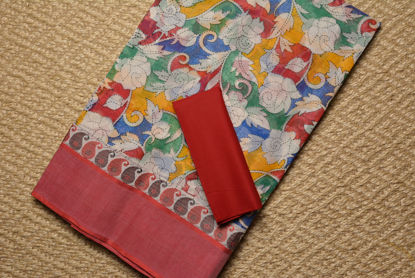 Picture of Multi Colour Floral Bengal Cotton Saree