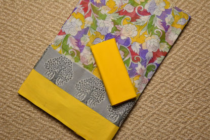 Picture of Multi Colour Floral Bengal Cotton Saree