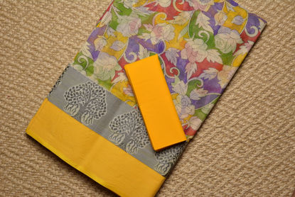 Picture of Multi Colour Floral Bengal Cotton Saree