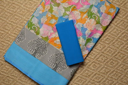 Picture of Multi Colour Floral Bengal Cotton Saree
