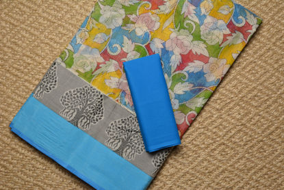 Picture of Multi Colour Floral Bengal Cotton Saree