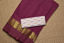 Picture of Magenta Plain Bengal Cotton Saree with Zari Border