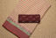 Picture of Nude with Maroon and Green Ganga Jamuna border Bengal Cotton Saree