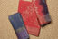 Picture of Pink and Grey Batik Print Maheshwari Silk Dress Material