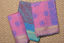 Picture of Blue and Pink Hand Block Print Maheshwari Silk Dress Material