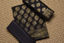 Picture of Black and Gold Banarasi Katan Silk Dress Material
