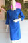 Picture of Hand Embroidered Blue Cotton Lucknow Chikankari kurti