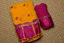 Picture of Yellow and Pink Bandhani Georgette Saree