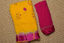 Picture of Yellow and Pink Bandhani Georgette Saree