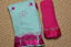 Picture of Ice Blue and Pink Bandhani Georgette Saree