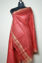 Picture of Red Plain Bhagalpuri Silk Dupatta