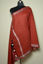 Picture of Red Plain Linen Dupatta