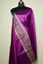 Picture of Magenta Raw Silk Plain Dupatta