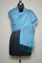 Picture of Sea Blue Viscose Kashmiri Hand Embroidery Stole