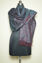 Picture of Black and Maroon Viscose Reversible Floral Stole