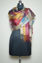 Picture of Big Checks Multi Colour Viscose Designer Stole