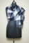 Picture of Big Black and White Checks Viscose Designer Stole