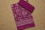 Picture of Magenta and White Floral  Munga Kota Doria Cotton Saree
