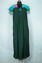 Picture of Dark Green and Sea Green Full Length Floral Design Elastic Cotton Nighty