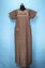 Picture of Mustard Yellow and Black Full Length Printed Cotton Nighty 