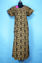 Picture of "Beige, Back and Marron Full Length Printed Cotton Nighty"