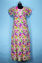 Picture of White with Muticolour Floral print Embroidered Full Length Cotton Slim Fit Nighty
