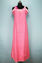 Picture of Pink and White Sleeveless Floral Printed Full Length Cotton Nighty