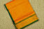 Picture of  Mustard Yellow and Bottle Green Pure Kanchi Silk Cotton Saree