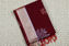 Picture of Dark Red Mercerised Kanchi Silk Cotton Saree