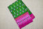 Picture of Green and Pink Pochampally Single Ikkat  Silk Saree