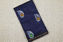 Picture of Slate Grey and Beige Batik Print and Shibori Half and Half Chanderi Silk Saree with Small Zari Border