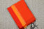 Picture of Orange and Black Handloom Silk Saree