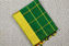 Picture of Green and Lemon Yellow Checks Handloom Silk Saree with Satin Border