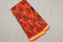 Picture of Orange Shibori with Leaf Motifs Kota Doria Silk Cotton Saree