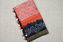 Picture of Orange and Black Checks Batik Print Bhagalpuri Silk Saree