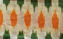 Picture of "Ivory White, Mustard Yellow and Green Ikkat Cotton Fabric"