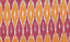Picture of "Yellow, White and Brick Red Ikkat Cotton Fabric"