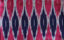 Picture of "Purple, White and Navy Blue Ikkat Cotton Fabric"