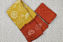 Picture of Gold and Brick Red Tie and Dye Bandhani Cotton Saree with out Border