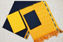 Picture of Mustard Yellow and Black Pochampally Cotton Dress Material