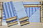 Picture of Indigo and Beige Handblock Print Maheshwari Silk Dress Material With Zari Border