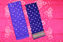 Picture of Pink and Violet 3 Piece Tie and Dye Bandhani Cotton Dress Material