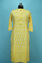 Picture of Yellow Rayon Printed Kurti