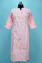 Picture of Pink and White  Cotton Embroided Kurti
