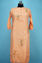 Picture of Melon Orange and White  Cotton Embroided Kurti