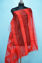 Picture of Red Self Stripes Bhagalpuri Silk Dupatta