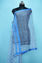 Picture of Greyish Blue Self Big Checks Bhagalpuri Silk Dupatta