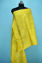 Picture of Olive Yellow Bhagalpuri Silk Dupatta with Gold Zari Butta and Border